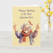 Carte Joyeux anniversaire Meilleur grand-mère jamais amu (Fleur jaune)