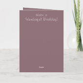 Carte Joyeux anniversaire meilleur papa dans le monde br (Dos)