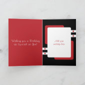 Carte Joyeux anniversaire meilleur papa dans le monde ro (Intérieur)