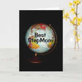 Carte Joyeux Anniversaire Meilleure étape Maman Sur Terr (Fleur jaune)