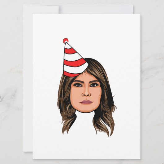 CARTE JOYEUX ANNIVERSAIRE MELANIA TRUMP (Devant)