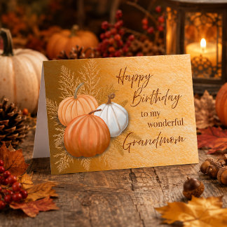Carte Joyeux Anniversaire Mémé Merveilleuse Saison Autom