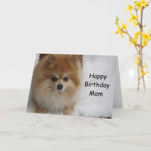 CARTE JOYEUX ANNIVERSAIRE ***MÈRE*** (Fleur jaune)