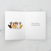 Carte Joyeux anniversaire Mère Clucker Drôle poulet (Intérieur)