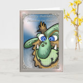 Carte Joyeux anniversaire Mère-en-belle humoristique (Fleur jaune)