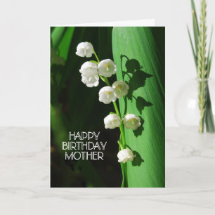 Carte Joyeux anniversaire Mère Lily de la Vallée