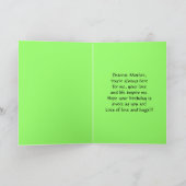 Carte Joyeux anniversaire Mère Lily de la vallée (Intérieur)