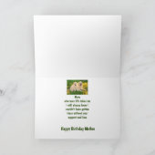 Carte Joyeux anniversaire Mère mignonne Golden Retriever (Intérieur)