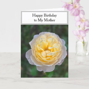 Carte Joyeux Anniversaire Mère Rose Jaune