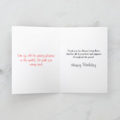 Carte Joyeux Anniversaire Mère Rose Jaune (Intérieur)