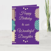 Carte Joyeux anniversaire merveilleuse fille royale viol (Devant)