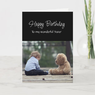 Carte Joyeux Anniversaire Merveilleuse Sœur Ourson Migno