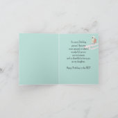 Carte Joyeux anniversaire Merveilleux et meilleure fille (Intérieur)