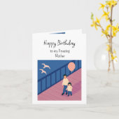 Carte Joyeux anniversaire Merveilleux et meilleure mère (Fleur jaune)