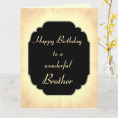 Carte Joyeux anniversaire merveilleux Frère Salutation (Fleur jaune)