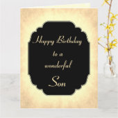 Carte Joyeux anniversaire merveilleux Son Salutation (Fleur jaune)