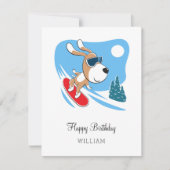 Carte Joyeux Anniversaire mignon Chien Chiot Chien Puppy (Devant)