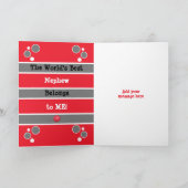 Carte Joyeux Anniversaire mignon Nephew n'importe quel â (Intérieur)