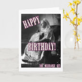 Carte Joyeux anniversaire, misérable git ! (Fleur jaune)