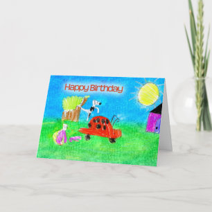 Carte Joyeux anniversaire Mlle Q