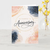 Carte Joyeux Anniversaire - moderne (Fleur jaune)