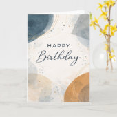 Carte Joyeux Anniversaire - moderne (Fleur jaune)