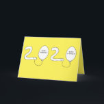 Carte Joyeux Anniversaire Moderne En 2020 Funny Birthday<br><div class="desc">Voulez-vous souhaiter un joyeux anniversaire à quelqu'un en 2020 avec une carte d'anniversaire amusante ? Regardez celui-ci. Sur la couverture est un dessin amusant avec deux ballons de 2 et 2 ans. Mais ce n'est pas seulement un dessin fantaisiste. C'est un exemple d'art des mots. Ou dans ce coque, c'est...</div>