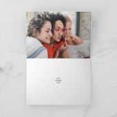 Carte Joyeux Anniversaire Moderne Gras Brush Script Phot (Intérieur)