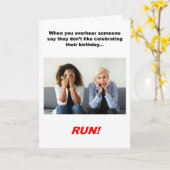 Carte Joyeux anniversaire Mois COURANT (Fleur jaune)