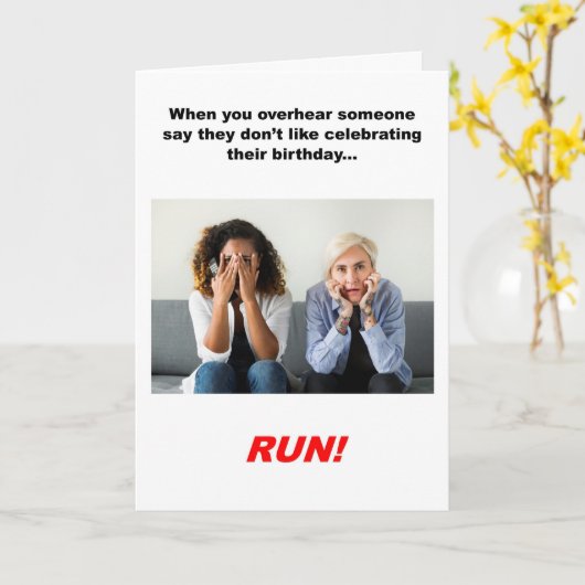 Carte Joyeux anniversaire Mois COURANT (Fleur jaune)