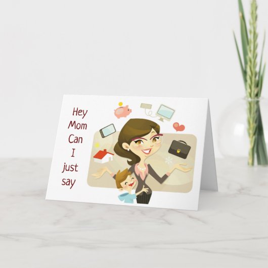 CARTE JOYEUX ANNIVERSAIRE **MOM PRENEZ DU TEMPS POUR VOU (Devant)