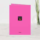 Carte Joyeux anniversaire MOM Script Nom de famille Anni (Dos)