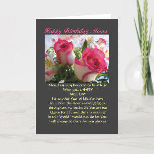 Carte Joyeux anniversaire Moma