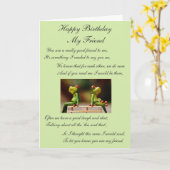 Carte Joyeux anniversaire mon ami (Fleur jaune)