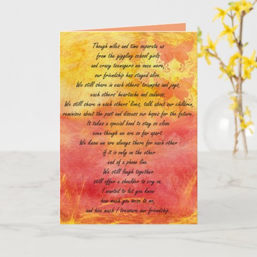 Carte Joyeux anniversaire Mon ami (Fleur jaune)