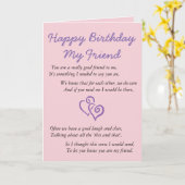 Carte Joyeux anniversaire mon ami (Fleur jaune)