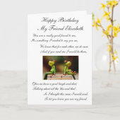 Carte Joyeux anniversaire mon ami (Fleur jaune)