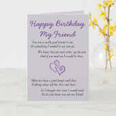 Carte Joyeux anniversaire Mon ami (Fleur jaune)