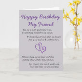 Carte Joyeux anniversaire mon ami (Fleur jaune)