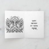 Carte Joyeux anniversaire mon ami Gemini (Intérieur)