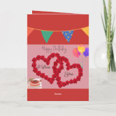 Carte Joyeux anniversaire mon amour (Dos)