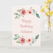 Carte Joyeux anniversaire mon amour fleuri (Fleur jaune)