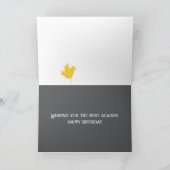 Carte Joyeux Anniversaire Mon gars copain Deer Field Tre (Intérieur)