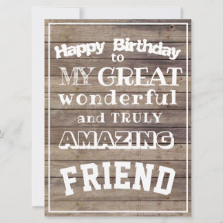 Carte Joyeux Anniversaire mon grand ami incroyable pour