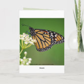 Carte Joyeux Anniversaire Monarque de Venise Papillon (Dos)