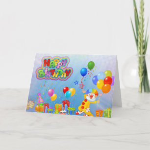 Carte Joyeux Anniversaire Mot Cloud