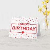 Carte Joyeux Anniversaire Mot Cloud (Fleur jaune)