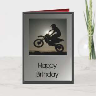 Cartes Motocross D Anniversaire Zazzle Be