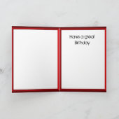 Carte Joyeux Anniversaire - Motocycliste (Intérieur)