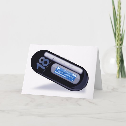 Carte Joyeux Anniversaire MP3 type de lecteur (Devant)